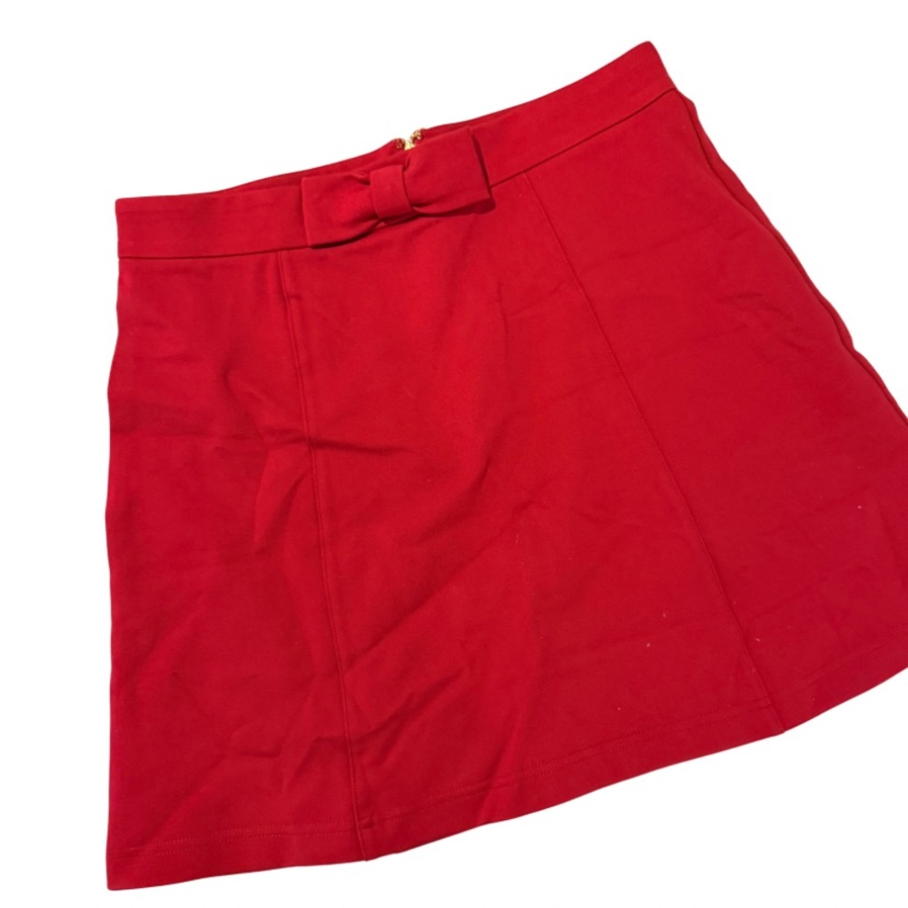 Draper James red bow mini skirt - size XS